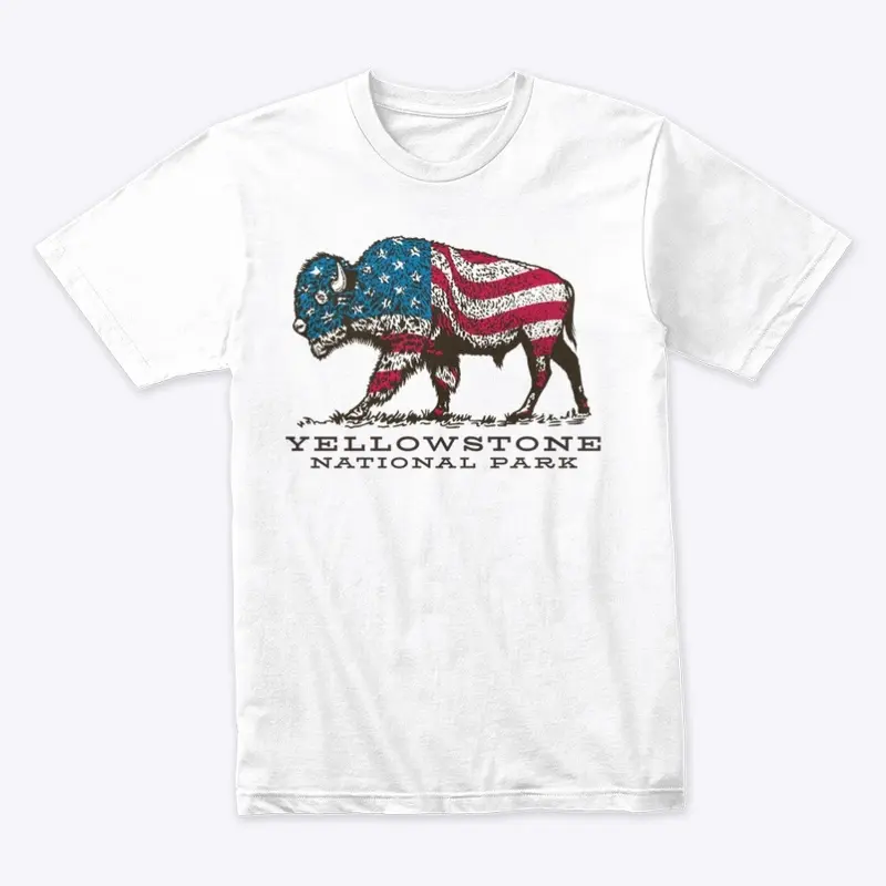 Yellowstone Patriotic Bison